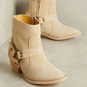 Anthropologie Farylrobin Zinc Harnest Boots Size 7 NWOB MSRP$158